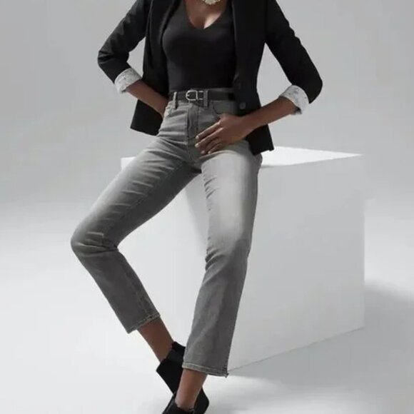White House Black Market Denim - White House Black Market High Rise Straight Leg Jean 2